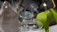 Load image into Gallery viewer, 2" Labradorite Crystal Palmstone (stand not Included)
