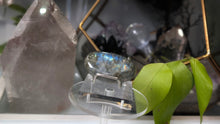 Load image into Gallery viewer, 2" Labradorite Crystal Palmstone (stand not Included)
