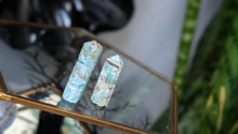 Load image into Gallery viewer, Caribbean Calcite Crystal Mini Towers 2pcs
