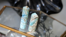 Load image into Gallery viewer, Caribbean Calcite Crystal Mini Towers 2pcs
