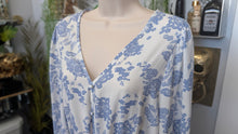 Load image into Gallery viewer, Sienna Sky Cornflower Blue Paisley Blouse LG
