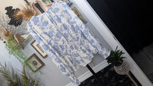 Load image into Gallery viewer, Sienna Sky Cornflower Blue Paisley Blouse LG
