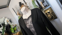 Load image into Gallery viewer, ChicMe Black Lace Body Suit Yoga Romper LG
