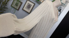 Load image into Gallery viewer, Signature Reitmans Ivory Mesh  Sweater MD
