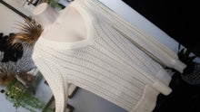 Load image into Gallery viewer, Signature Reitmans Ivory Mesh  Sweater MD
