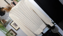 Load image into Gallery viewer, Signature Reitmans Ivory Mesh  Sweater MD
