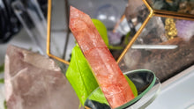 Load image into Gallery viewer, 3.5" Strawberry Quartz Crystal Pillar Tower

