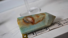 Load image into Gallery viewer, 3" Amazonite &amp; Pyrite Crystal Pillar Tower
