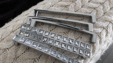 Load image into Gallery viewer, Rhinestone Crystal Bling Handles x5 (missing 2 gems) 5 &amp; 1/4" Hole Spacing
