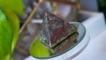 Load image into Gallery viewer, 1.5" Dragon Blood Jasper Stone Pyramid
