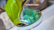 Load image into Gallery viewer, 1.5" Green Rainbow Fluorite Crystal Pyramid
