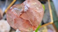 Load image into Gallery viewer, 3" Rainbow Strawberry Quartz Crystal Heart
