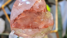 Load image into Gallery viewer, 3" Rainbow Strawberry Quartz Crystal Heart
