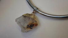 Load image into Gallery viewer, Burnt Clear Quartz Crystal Necklace
