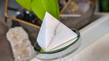 Load image into Gallery viewer, 2" White Onyx Stone Crystal Pyramid
