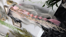 Load image into Gallery viewer, Pink &amp; Tan Dread Lock Hair Clip Extensions (1pc)

