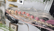 Load image into Gallery viewer, Pink &amp; Tan Dread Lock Hair Clip Extensions (1pc)
