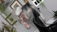 Load image into Gallery viewer, Pink Flower &amp; Feather Hair Clip (1pc)

