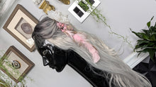 Load image into Gallery viewer, Pink Flower &amp; Feather Hair Clip (1pc)
