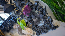 Load image into Gallery viewer, Gothic Black Baroque Victorian Photo Frame &amp; Purple Rose
