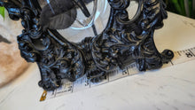 Load image into Gallery viewer, Gothic Black Baroque Victorian Photo Frame &amp; Purple Rose
