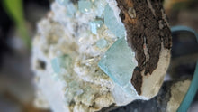 Load image into Gallery viewer, 3" Green Apophyllite Heulandite Zeolite Cluster
