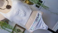 Ocean Drip Hibiscus Mint Starfish Panties XL-XXL NEW