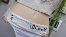Load image into Gallery viewer, Ocean Drip Hibiscus Mint Starfish Panties XL-XXL NEW
