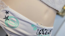Load image into Gallery viewer, Ocean Drip Hibiscus Mint Starfish Panties XL-XXL NEW
