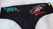 Load image into Gallery viewer, Morbid Drip Custom Pressed Gothic Panties Underwear 2X

