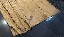 Load image into Gallery viewer, x2 Long Gold Pleated Curtains 58"x100"
