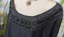 Load image into Gallery viewer, Lane Bryant Black Cowl Beaded Long Sweater XL-2XL NWT
