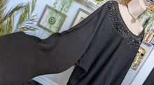 Load image into Gallery viewer, Lane Bryant Black Cowl Beaded Long Sweater XL-2XL NWT

