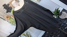 Load image into Gallery viewer, Lane Bryant Black Cowl Beaded Long Sweater XL-2XL NWT
