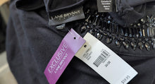 Load image into Gallery viewer, Lane Bryant Black Cowl Beaded Long Sweater XL-2XL NWT
