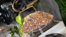 Load image into Gallery viewer, 6" Honey Calcite Quartz Crystal Cluster
