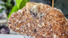 Load image into Gallery viewer, 6" Honey Calcite Quartz Crystal Cluster
