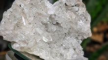 Load image into Gallery viewer, 4" Clear Quartz Crystal Cluster w/ Chlorite Inclusions
