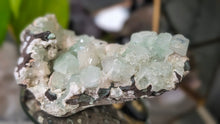 Load image into Gallery viewer, 4" Green Apophyllite Heulandite Zeolite Cluster

