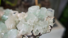 Load image into Gallery viewer, 4" Green Apophyllite Heulandite Zeolite Cluster
