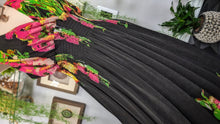 Load image into Gallery viewer, Candy Couture Black Floral Flowy Dress 2X
