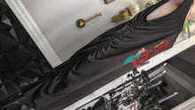 Load image into Gallery viewer, Ocean Drip Black Anchor &amp; Orchid Rouched Dress XXXL
