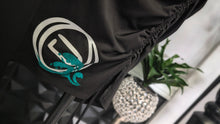 Load image into Gallery viewer, Ocean Drip Black Anchor &amp; Orchid Rouched Dress XXXL
