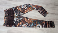 Steampunk Gears & Goth Leggings sz6 NWT
