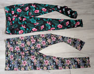 Floral Tropical Leggings 2pc MD-LG