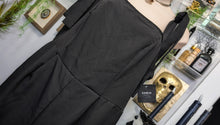 Load image into Gallery viewer, Shein Black Bow Strap Romper Pant Jumpsuit 1XL
