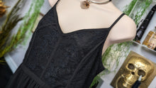 Load image into Gallery viewer, Tahari Lace Corset Sheer Maxi Cover Mini Dress XL

