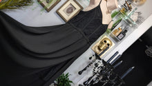 Load image into Gallery viewer, Tahari Lace Corset Sheer Maxi Cover Mini Dress XL
