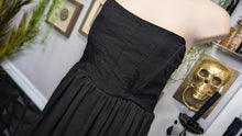 Load image into Gallery viewer, Fashion Nova Black Strapless Bone Corset Flowy Sheer Pant Suit MD-LG

