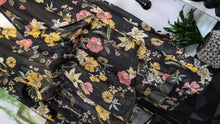 Load image into Gallery viewer, Love &amp; Legend Floral Surplice Rouched Belted Sheer Blouse Top XL-XXL
